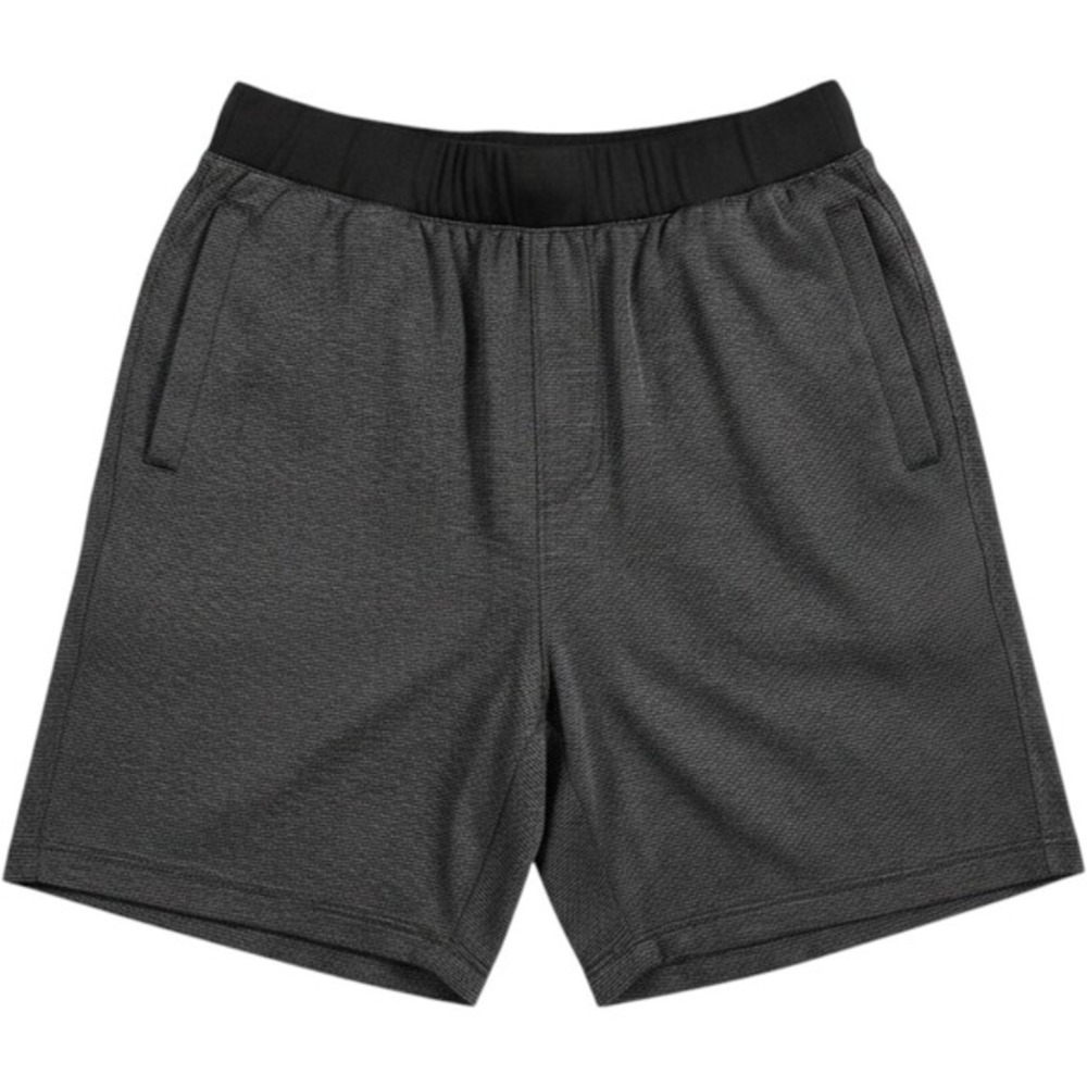 Champion C9 Mens Black Grey Space Dye Striped Athletic Shorts Small